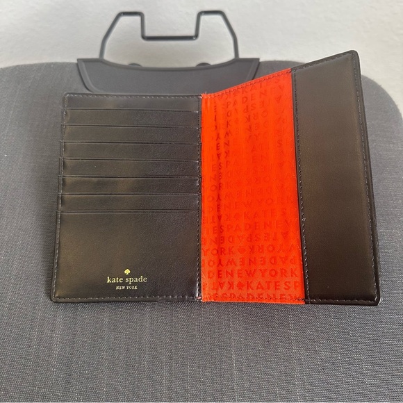 Kate Spade Cream and Black Polka Dot Passport Wallet - Picture 3 of 3